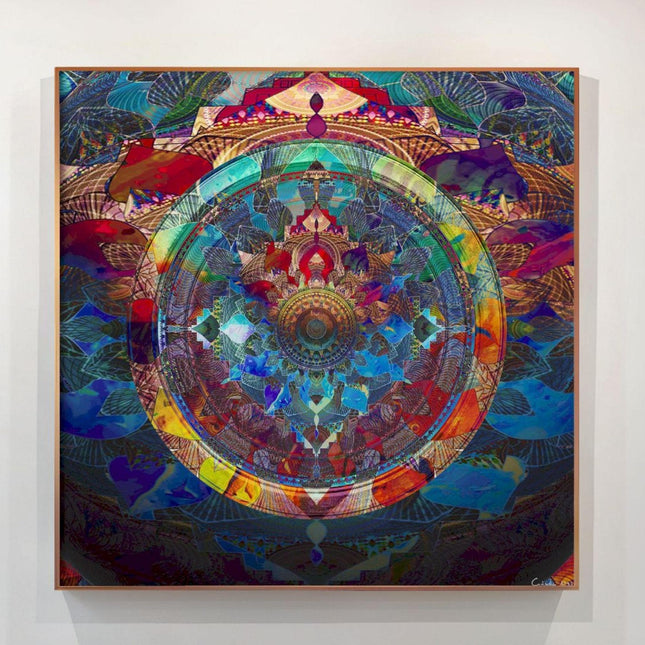 Dream Colourful Mandala Print: Sacred Geometry, Psychedelic Fractal Art