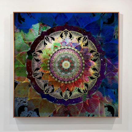 Floral Mandala Art Print | Sacred Geometry, Spiritual Decor