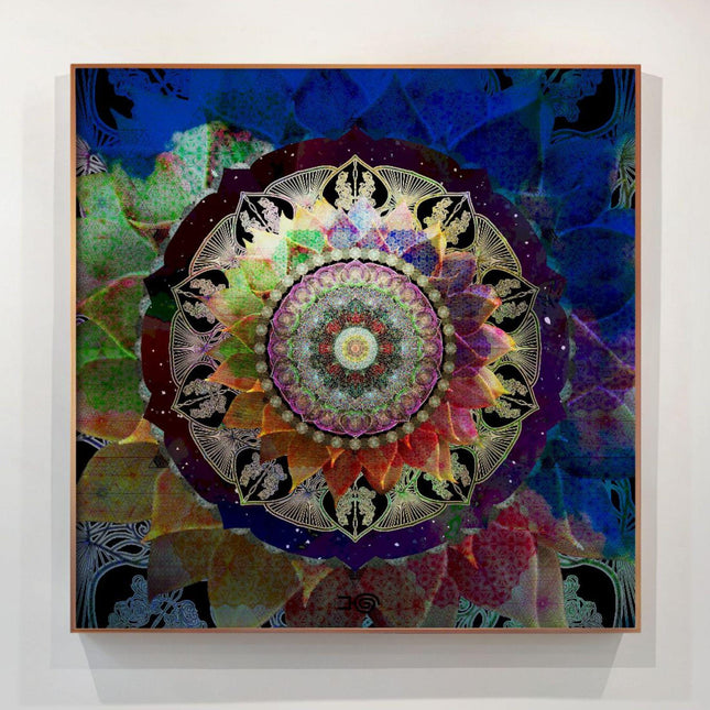 Floral Mandala Art Print | Sacred Geometry, Spiritual Decor
