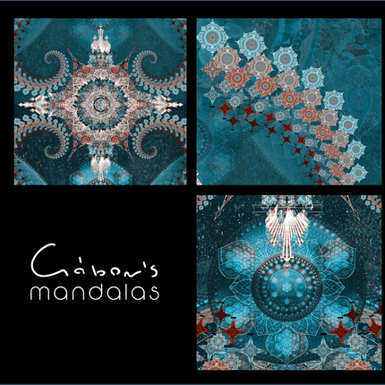 Teal Turquoise Mandala Wall Art, Large Sacred Geometry Boho Print, for Office, Living Room or Meditation Space, Nijananda