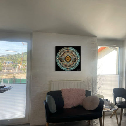 Fractal Mandala Art Print: Sacred Geometry, Spiritual Home Decor